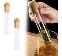 Infuseur à Thé en Verre Borosilicate avec Bouchon Liège