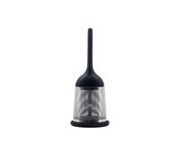 OGO Living - Infuseur à thé Gaspard - en inox 14 cm avec support silicone - Noir