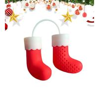 Infuseur à Thé Passoire Réutilisable en Silicone Outil Mailles | Filtre Thé Silicone Chaussette de Noël Pour Chambre d'Salle à Manger Appartement Bol Théière