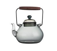 Infuseur De Thé Théière en verre Transparent 1L rétro résistant aux hautes températures avec poignée bouilloire grande capacité bouilloire théière à fleurs Infuseur De Thé En Feuilles