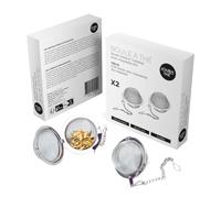 Infuseur thé (boite de 2) | Boule à thé en acier inoxydable 4,5 cm | Réutilisable et facile à nettoyer | Idéal pour théières, tasses et mugs