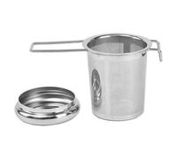 Infuseur Thé Égouttoir à thé en acier inoxydable avec couvercle et passoire, cafetière pliable double poignée pour infuser du thé