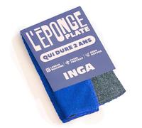 INGA - 2 Éponges Plates Qui durent 1 an - Réutilisable Lavable | Bleu - Ultra-Efficace - Garantie 1 An - Passe Partout - Zéro rayures - Lavage Machine - Fabriqué en Europe