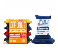 INGA - Pack 6 Éponges Grattantes et Salle de Bain - Réutilisables Lavables