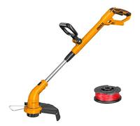 INGCO Débroussailleuse sans Fil 20V (Produit Seul) Coupe-Bordures sans Fil 1,6mm 5m Fil, 8200tr/min, Largeur de Coupe de 30cm CGTLI20018
