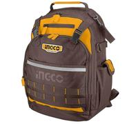 Ingco Hbp01028 Sac à dos pour outils de travail Sac à dos porte-outils 38 x 17 x 46 cm