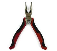 INGDAUM® Mini-pinces - Coupe-frontale, tenaille, pince à bec droit & coudé, pince coupante, pince plate longue - Acier carbone forgé, 55-65 HRC (Pince à becs fins polis)