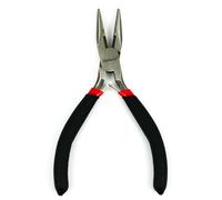 INGDAUM® Mini-pinces, Pince à becs fins noirs | Coupe-frontale, Tenaille, Pince à bec droit & coudé, Pince coupante, Pince plate longue, Acier carbone forgé 55-65 HRC