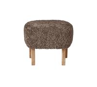 Ingeborg Ottoman Chêne Naturel/Peau de Mouton Sahara