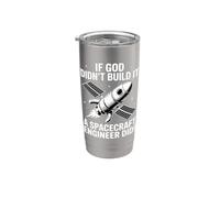 Ingénieur du vaisseau spatial Built It God Christian Graduation Gobelet isotherme en acier inoxydable double paroi