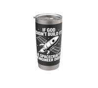 Ingénieur du vaisseau spatial Built It God Christian Graduation Gobelet isotherme en acier inoxydable double paroi