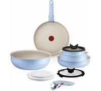 Ingenio Serenity Batterie Cuisine 11 Pièces, Revêtement Antiadhésif, Poignées Amovibles Sécurisées, Empilable