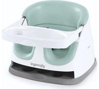 INGENUITY Réhausseur de chaise bébé Base 2 en 1 et siège au sol avec plateau amovible, 6 mois à 3 ans, Brume
