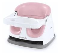 INGENUITY Siege réhausseur 2-en-1 avec plateau a rangement intégré, pivoine, des 6 mois Rose G