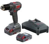 Ingersoll Rand D3141-K22-EU Perceuse-Visseuse Sans Fil 20V, Noir, 50Nm, Moteur sans Balais, Mandrin 1/2", Composit-Set avec 2 Lithium Batteries