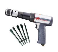Ingersoll Rand Kit Marteau Pneumatique 119MAXK pour Véhicules à Moteur et Chariots d'Atelier, Marteau Rond à Fût Long,avec 5 Burins et Coffret