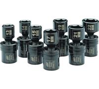 Ingersoll Rand SK4M7UN - Jeu de douilles universelles 1/2 » à entraînement métrique (7 pièces : 13-15, 17, 19, 21, 22mm), kit de douilles longues