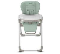 Inglesina My Time Chaise Haute, Mint, Inclinable de la Naissance à 36 Mois, Pliable, Design Moderne, Confort et Hygiène Maximaux