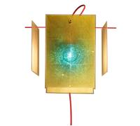 Ingo Maurer 24 Karat Blau Wall Wandleuchte, rouge / feuille d`or