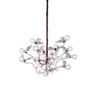 Ingo Maurer Birdie LED Pendelleuchte, câble rouge