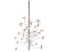 Ingo Maurer Birds Birds Birds LED Kronleuchter, longueur maximale 300 cm, câbles transparents