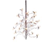 Ingo Maurer Birds Birds Birds LED Kronleuchter, longueur standard 190 cm, câbles rouges/bleus