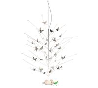 Ingo Maurer La Festa delle Farfalle Pendelleuchte, papillons blancs et libellule verte