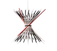 Ingo Maurer Pic-a-Stic Pendelleuchte, noir-blanc-rouge