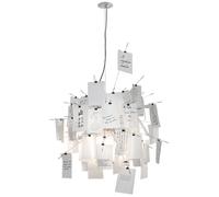 Ingo Maurer Zettel'z 6 Suspension 400 cm Câble Argent