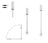 inia rallonge électrique Extensible et pivotante v1 USB-A/C 2 Prises | 2 prises secteur, 1 USB-A, 1 USB-C, extensible 70 cm, pivotante, 47.5x12x6.6 cm, 487 g