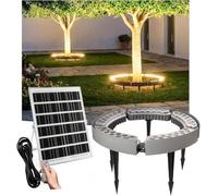 ININOSNP Luminaires solaires pour Arbres Lampes solaires d'extérieur en Forme de Palmier, adaptées aux Maisons extérieures, aux Jardins et aux Arbres paysagers.(Green,5 Packs)