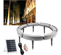 ININOSNP Luminaires solaires pour Arbres Lumières d'arbre annulaires en Forme de Palmier à énergie Solaire, idéales for l'aménagement paysager de Jardin et de Cour(7 Packs)