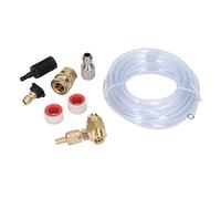 Injecteur chimique réglable en acier inoxydable et laiton compatible 5000 PSI avec tube 3 m - Outil d'injection de détergent pour nettoyeur haute pression professionnel