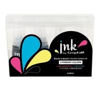 INK BY GRAPH'IT - 4 FLACONS RECHARGE 25 ML - PRIMARY COLOURS Multicolore G