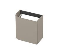 INK Concept R Meuble sous-lavabo pour lave-mains - 40x22x40cm - 1 porte - ouverture à droite - angle arrondi - MDF laqué - coton crème mat 1256004