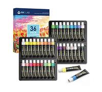 INK LAB Peinture Acrylique Métallique 36x12ml pour Toile Bois