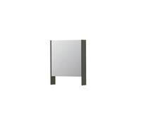 Ink spk3 armoire de toilette avec double porte en miroir, 1 porte avec étagère ouverte et prise de courant/interrupteur 1110025