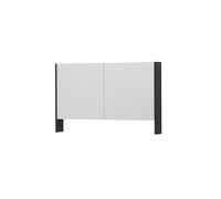 Ink spk3 armoire de toilette avec double portes en miroir, 2 portes avec étagère ouverte et prise de courant/interrupteur 1110252