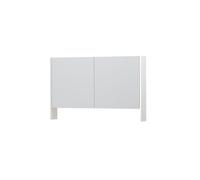 Ink spk3 armoire de toilette avec double portes en miroir, 2 portes avec étagère ouverte et prise de courant/interrupteur 1110256