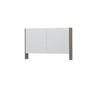 Ink spk3 armoire de toilette avec double portes en miroir, 2 portes avec étagère ouverte et prise de courant/interrupteur 1110266