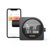 INKBIRD Chauffage Wi-Fi 5G et Bluetooth pour grill avec 5 sondes, ventilateur automatique pour fumer, alarmes pour hautes et basses températures, ISC-028-BW