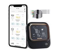 INKBIRD IBT-26S Thermometre Cuisine 5G,Wifi Thermomètre Barbecue avec 4 Sondes, Contrôle APP, Alarme de Température et Minuterie, Luminosité Réglable Convient au four à griller la viande