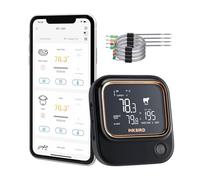 INKBIRD IBT-26S Thermometre Cuisine,Wifi Thermomètre Barbecue avec 4 Sondes, Contrôle APP, Alarme de Température et Minuterie, Luminosité Réglable Convient au four à griller la viande