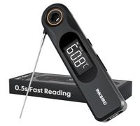 INKBIRD IHT-51K Thermomètre à viande numérique, double écran, sonde ultra fine de 1,8 mm, réponse en 0,5 secondes, étanche IP65, thermomètre de four pour cuisine, barbecue, barbecue, four, pâtisserie