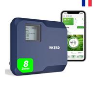 INKBIRD IIC-802-WIFI Programmateur d'arrosage intelligent d'intérieur 8 zones,système d'irrigation WiFi,application écran tactileTFT