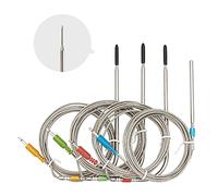 Inkbird Lot de 4 sondes colorées de rechange, ultra précises et rapides jusqu'à 300 °C, 3 sondes à viande et 1 sonde d'ambiance, compatible avec thermomètre à viande IBT-4XS, IBT-6XS