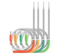 Inkbird Lot de 4 thermomètres à viande WiFi IBBQ-4T de rechange colorés compatibles uniquement avec thermomètre à viande IBBQ-4T (uniquement pour les thermomètres IBBQ-4T)