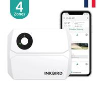Inkbird Programmateur Arrosage WiFi 4 Voies, Minuteur Arrosage Automatique Irrigation Intelligent Contrôle APP,Mémoire, Saisonnier