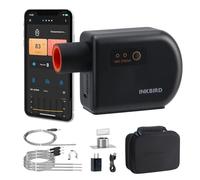 Inkbird Ventilateur de barbecue Bluetooth 5.1 et Wi-Fi 2,4 GHz - Thermomètre automatique avec 4 sondes - Compatible avec Big Green Egg, Kamado Joe, Primo, Vision Grill, Akorn Kamado