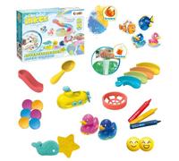 INKEE TOYS Calendrier de l'Avent pour enfants - Calendrier de Noël avec boule de bain - Cosmétiques de bain - Jouet créatif - Calendrier pour enfants